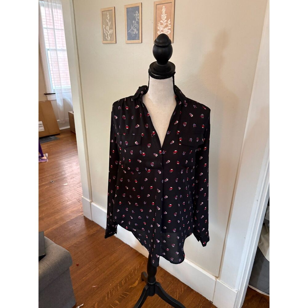 Ann Taylor Women's Floral Print Blouse – Size Small